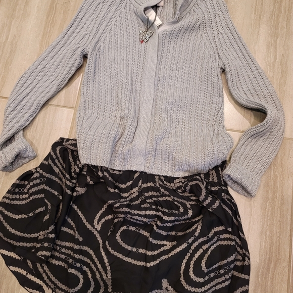 NWOT Banana Republic Printed Silk Skirt SzL - Picture 5 of 7